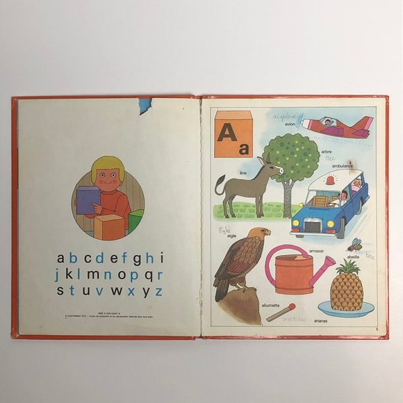 Vintage Baby Sleep Sack (Made in Greece) & Vintage French Alphabet Picture Book - Picture 7 of 9